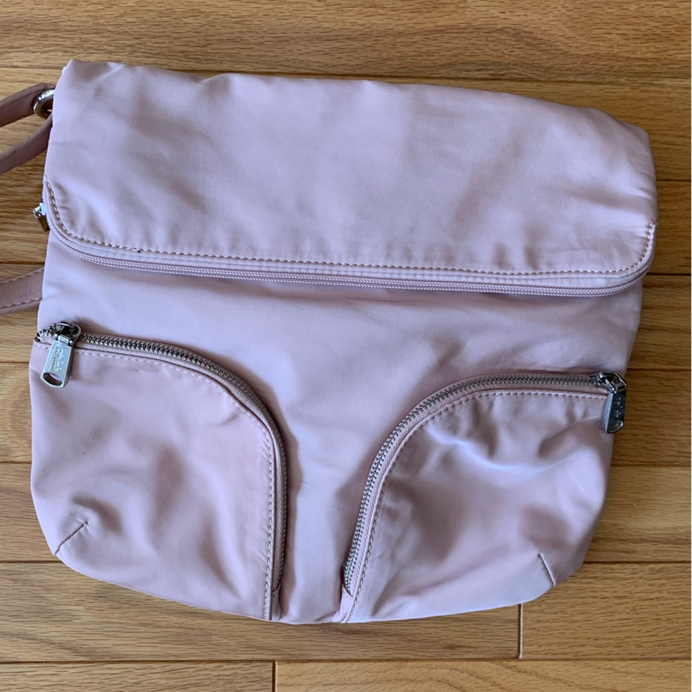 Colab by Kristopher Kon Soft Pink Cross body/ shoulder Nylon Practical Design